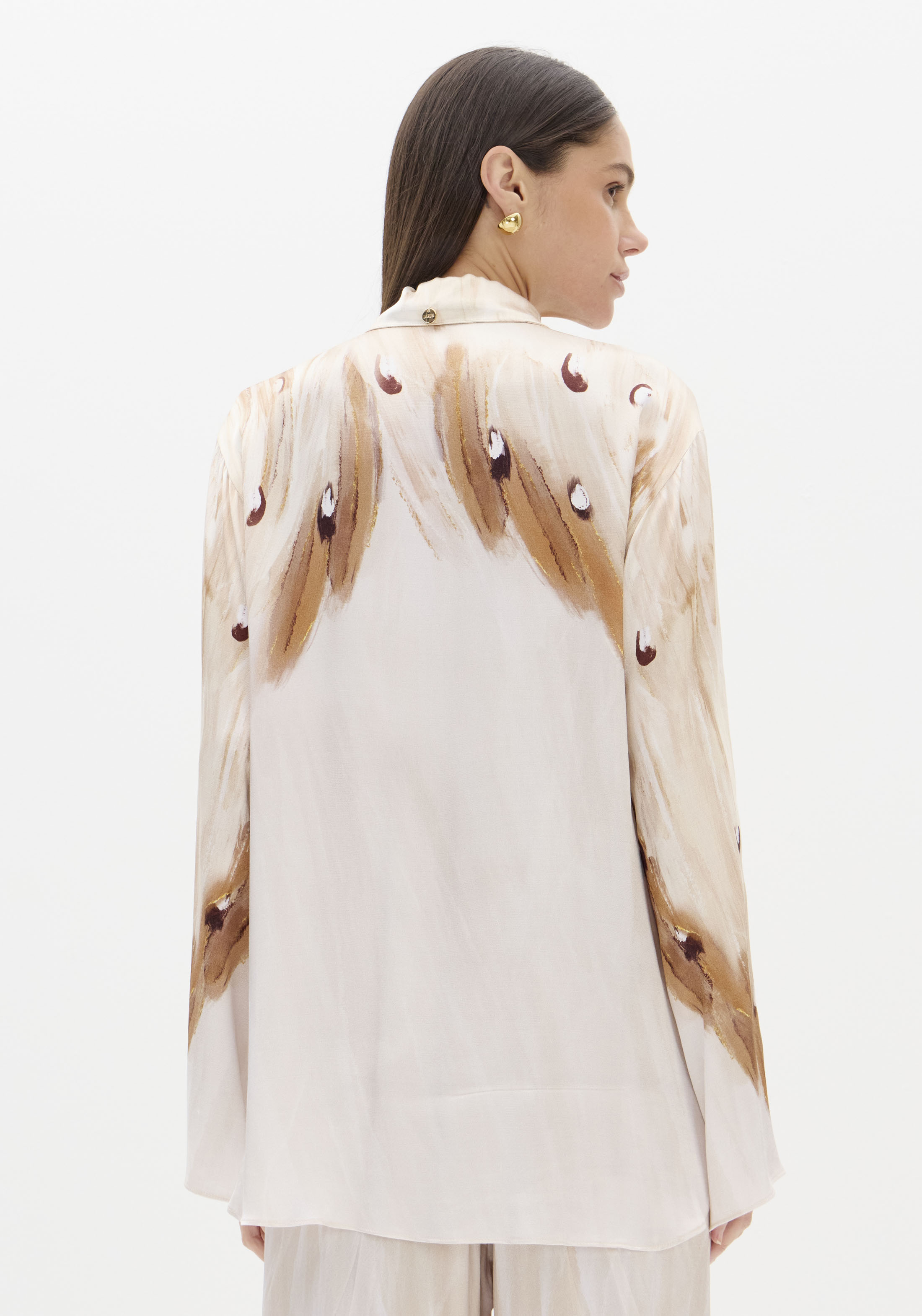 Camisa Oversized Acetinada SOFT WINGS  - Lança Perfume  2