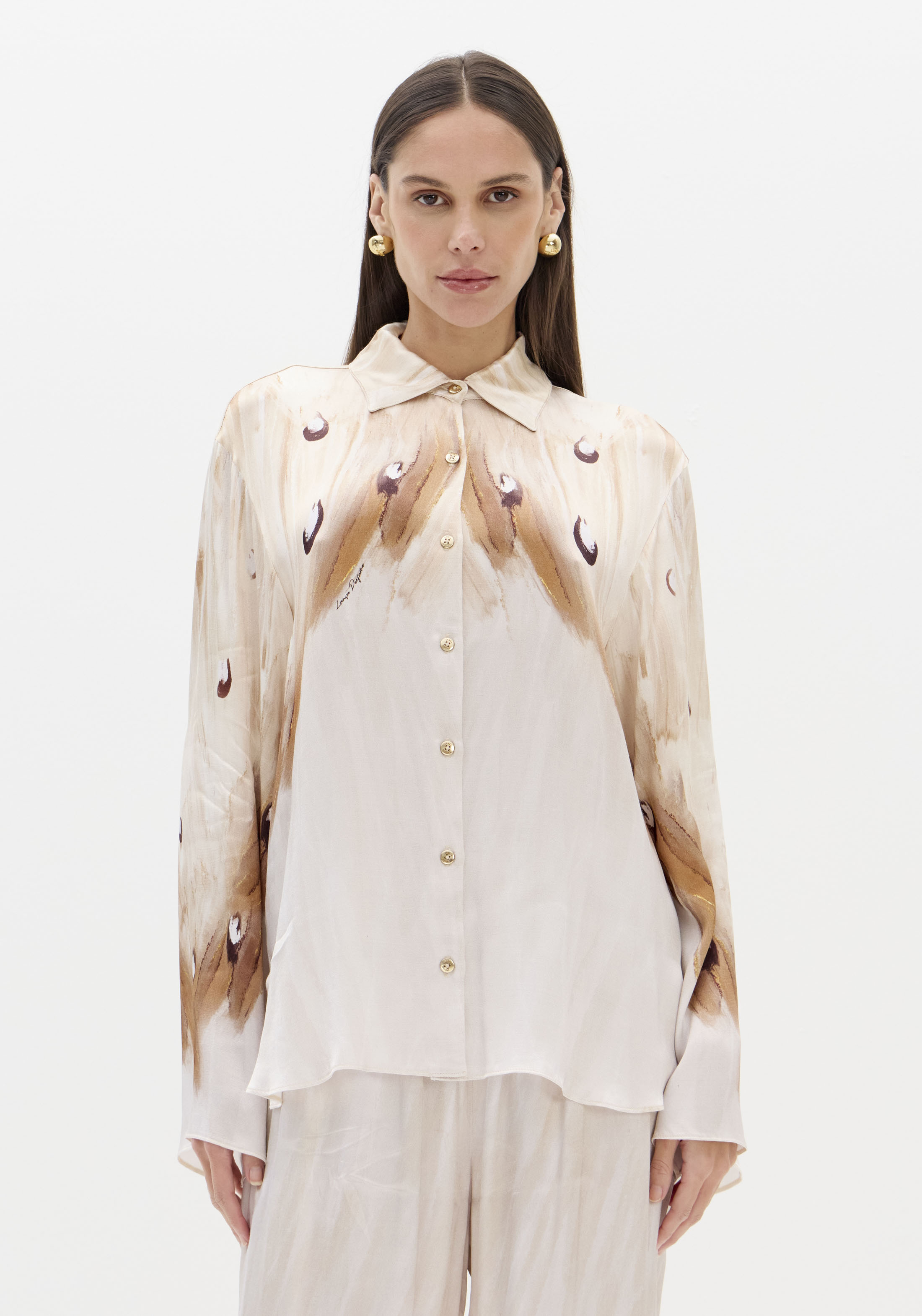 Camisa Oversized Acetinada SOFT WINGS  - Lança Perfume  1