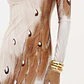 Vestido Comprido SOFT WINGS Bege e Camel - Lança Perfume - miniatura 4