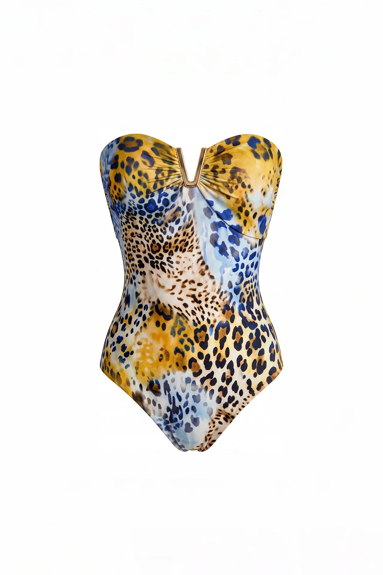 Body / Fato de Banho Animal Print Azul e Amarelo - SAHOCO 2