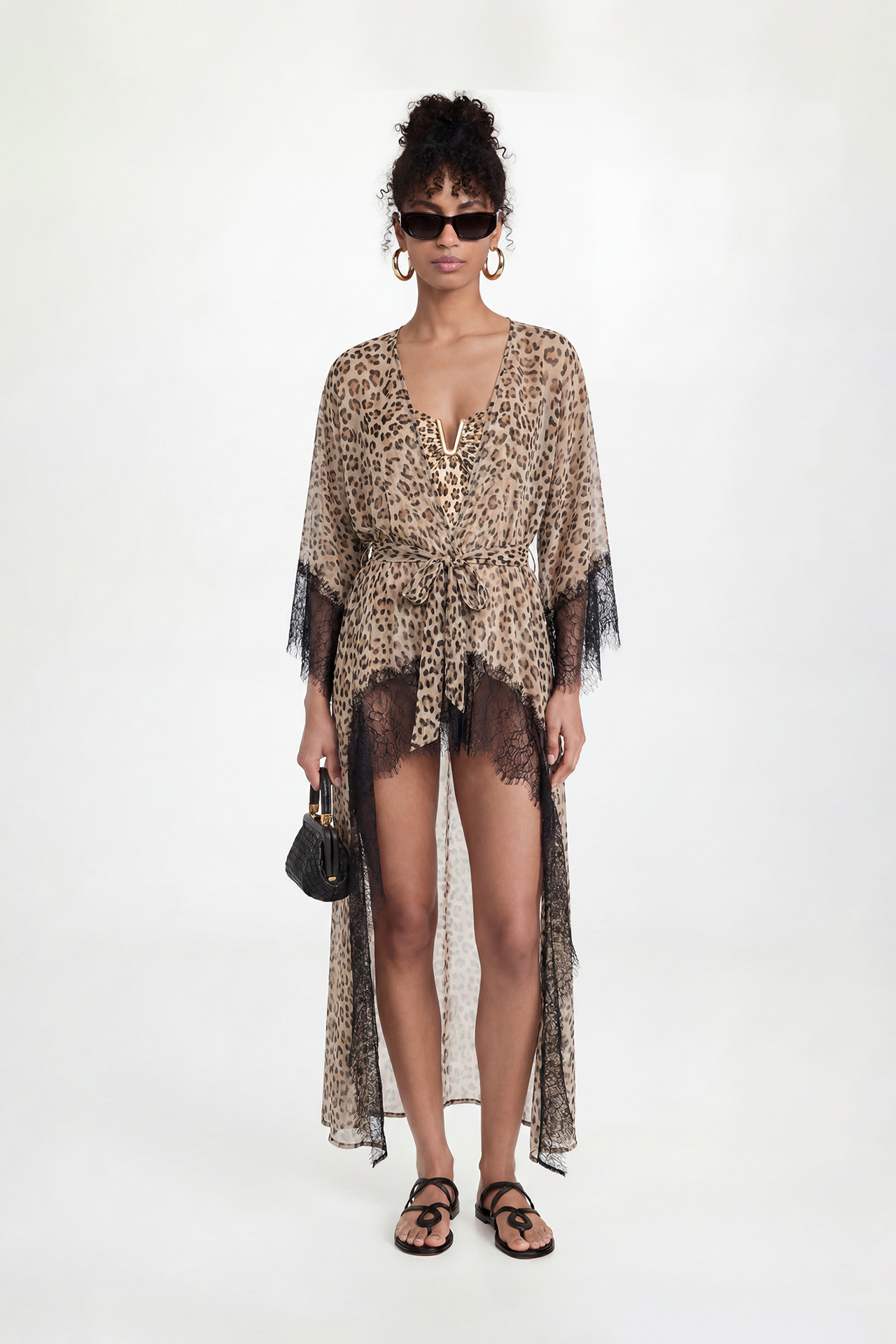 Kaftan Savana Animal Print Castanho - SAHOCO   2