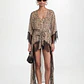 Kaftan Savana Animal Print Castanho - SAHOCO   - Thumbnail 2