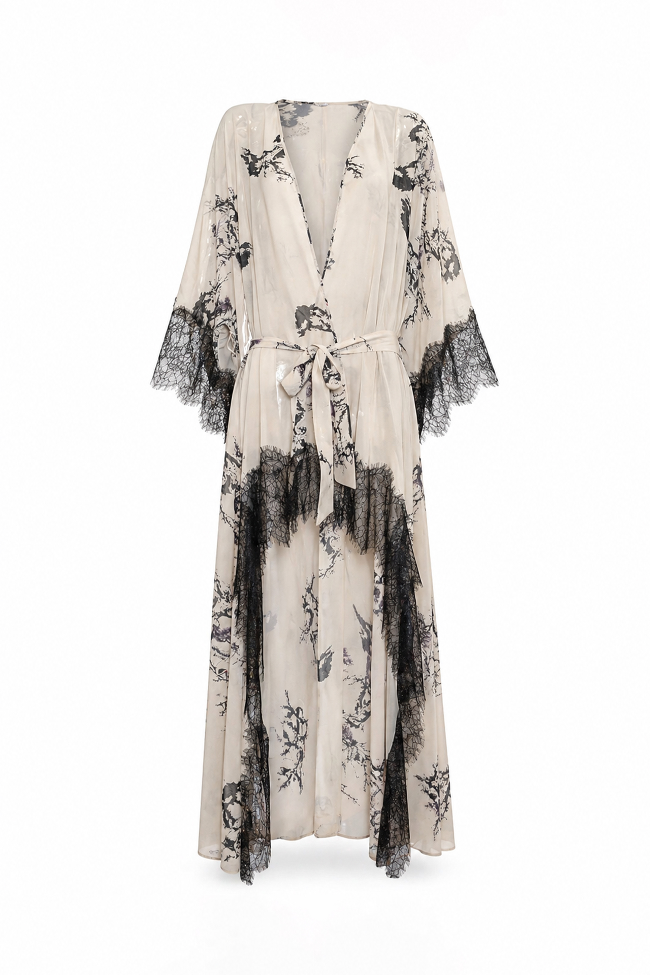 Kaftan Savana Pássaros Bege - SAHOCO  2