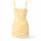 Vestido Curto Adara Amarelo - SAHOCO  - Thumbnail 4
