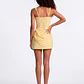 Vestido Curto Adara Amarelo - SAHOCO  - Thumbnail 2