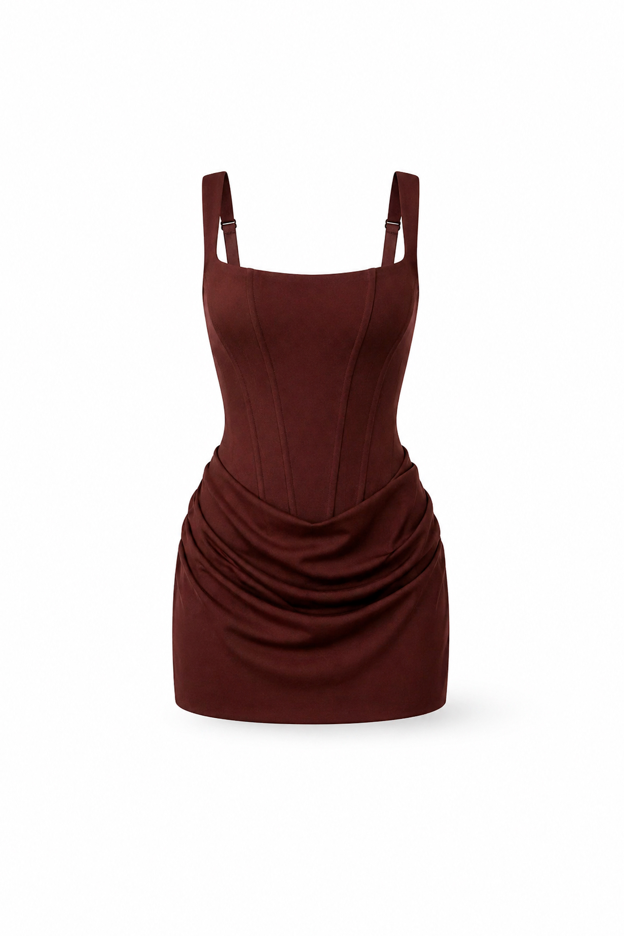 Vestido Curto Adara Castanho - SAHOCO 3