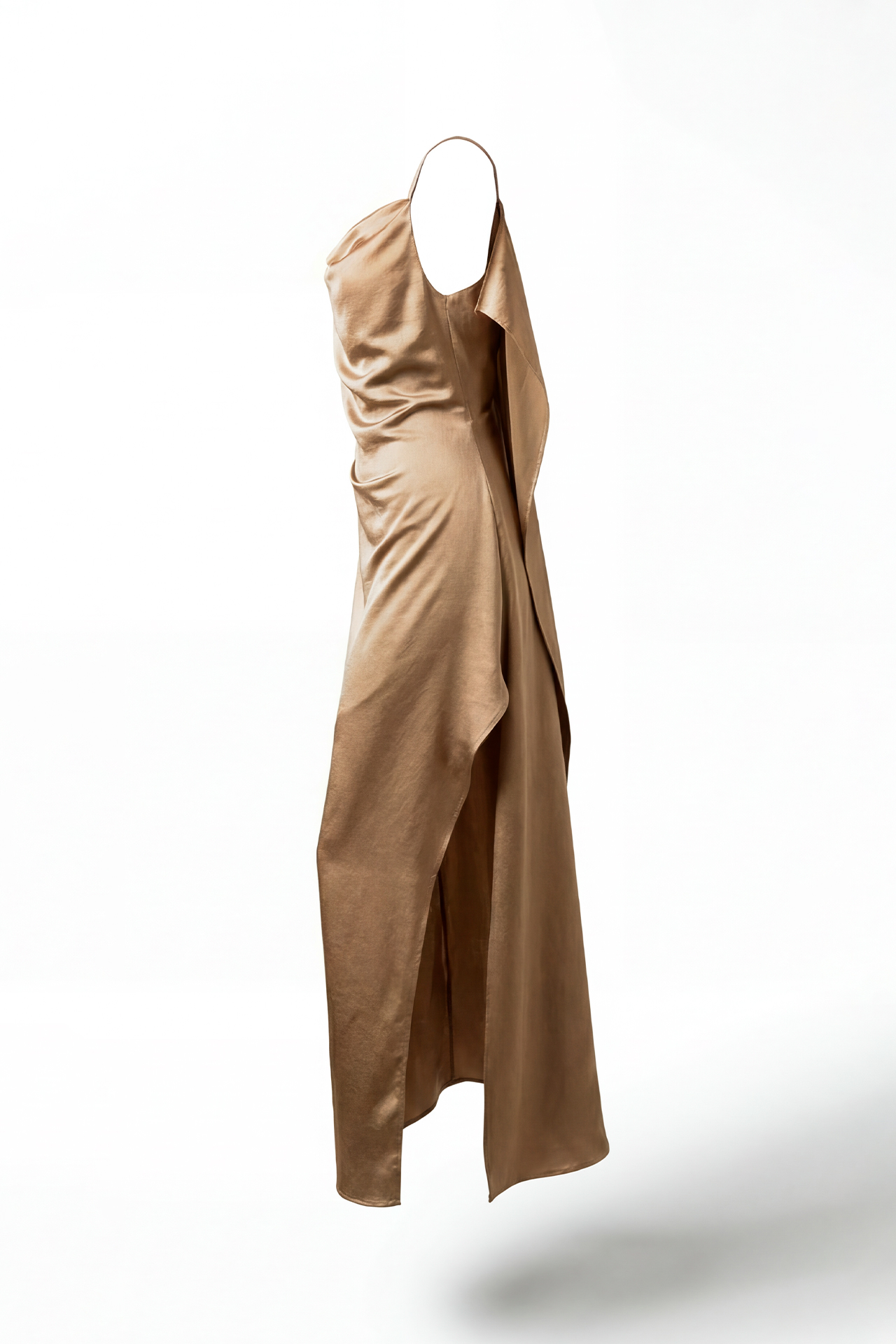 Vestido Comprido Thalassa Dourado / Bege - SAHOCO  5