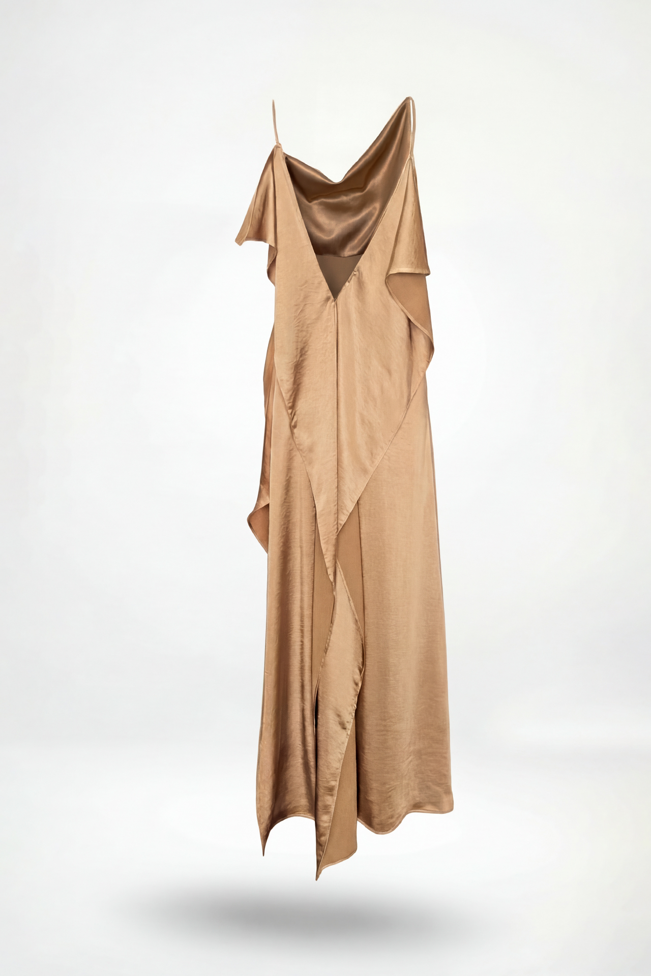 Vestido Comprido Thalassa Dourado / Bege - SAHOCO  6