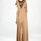Vestido Comprido Thalassa Dourado / Bege - SAHOCO  - miniatura 6