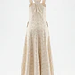Vestido Celeste Bordado Inglês Bege - SAHOCO - miniatura 2