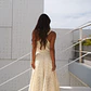 Vestido Celeste Bordado Inglês Bege - SAHOCO - miniatura 4