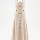 Vestido Celeste Bordado Inglês Bege - SAHOCO - miniatura 6