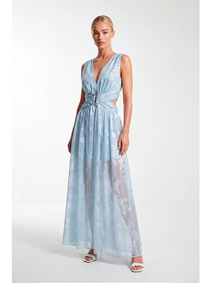 Vestido Comprido AURORA Azul - SAHOCO 
