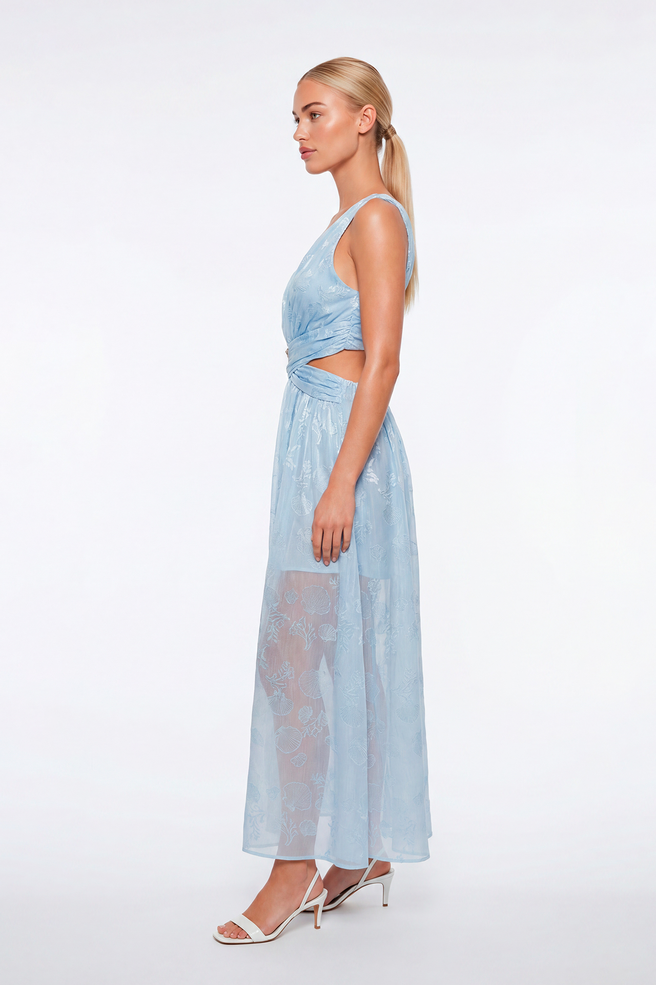 Vestido Comprido AURORA Azul - SAHOCO  2
