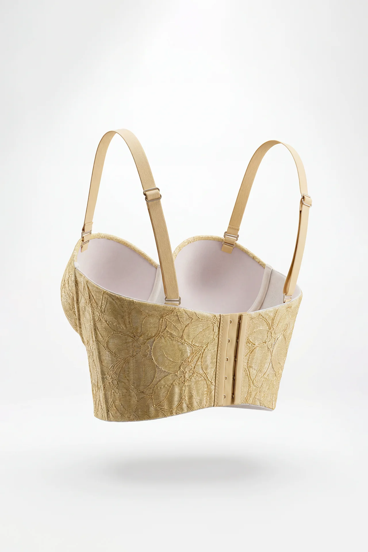 Top Corset em Renda Bege - SAHOCO  4