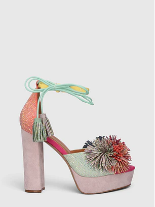 Sandália de Salto Ophelia 925 Multicolor - EXÉ 