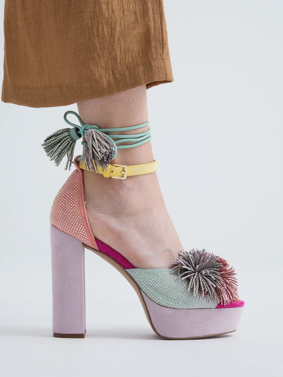 Sandália de Salto Ophelia 925 Multicolor - EXÉ  2