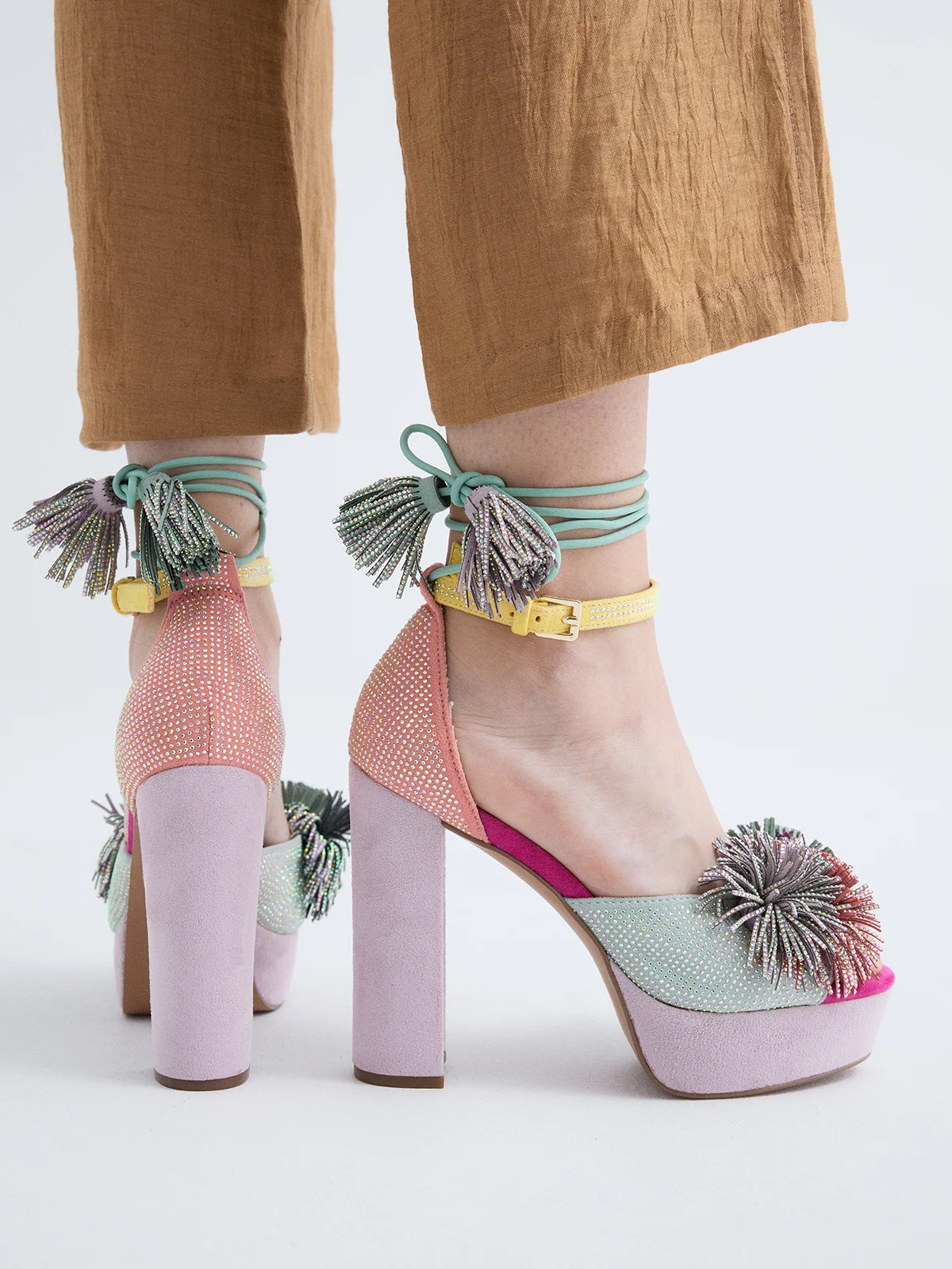 Sandália de Salto Ophelia 925 Multicolor - EXÉ  5