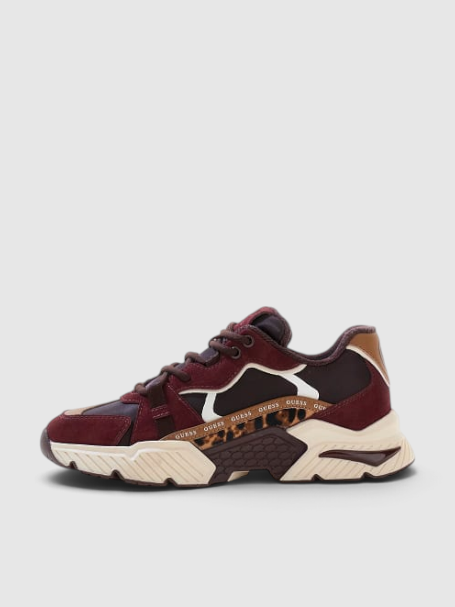 Ténis CARRLI8 Animal Print e Bordeaux - Guess  2
