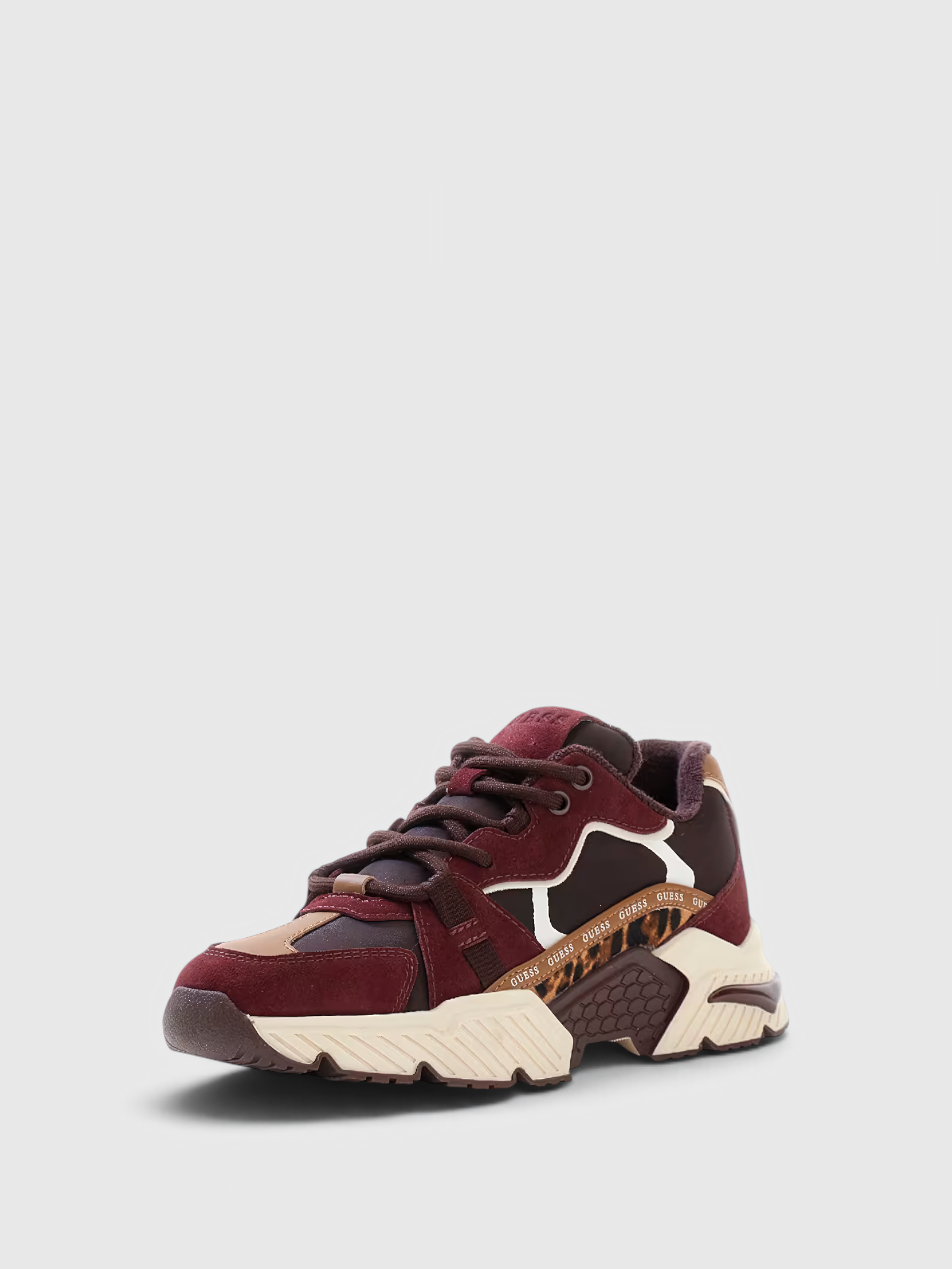 Ténis CARRLI8 Animal Print e Bordeaux - Guess  1