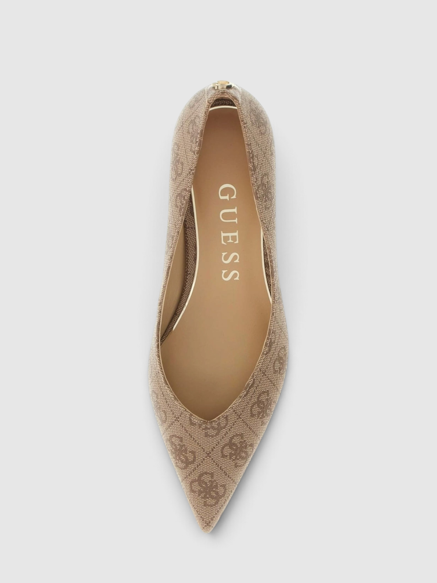 Sapato Salto Baixo CASEN 2 Logo Bege - Guess  4