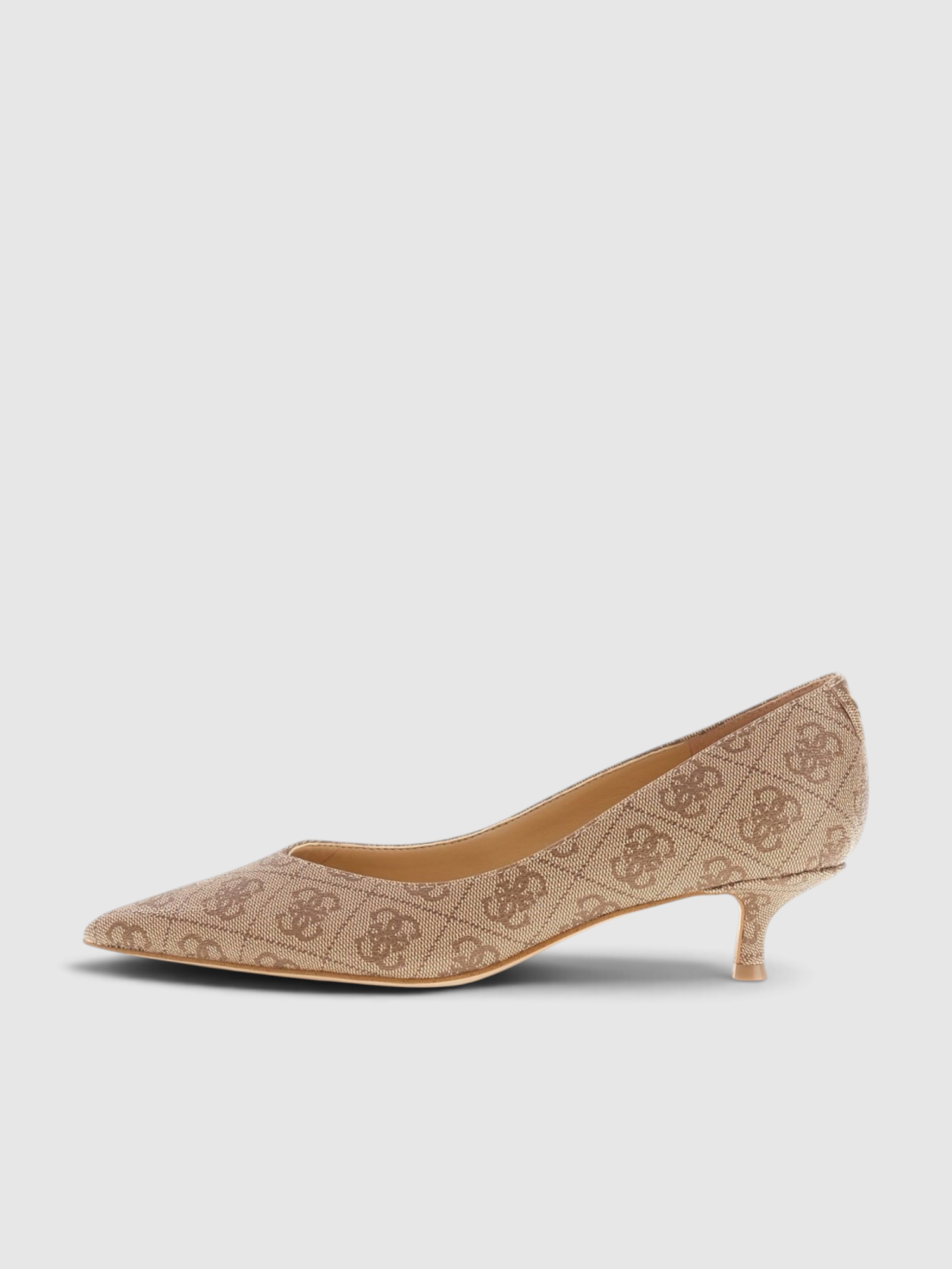 Sapato Salto Baixo CASEN 2 Logo Bege - Guess  1
