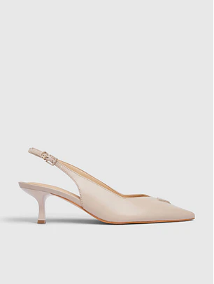 Sapato Salto Baixo YANNICKE 2 Bege - Guess 