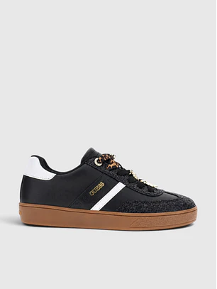 Ténis NAOKI Preto com Animal Print - Guess