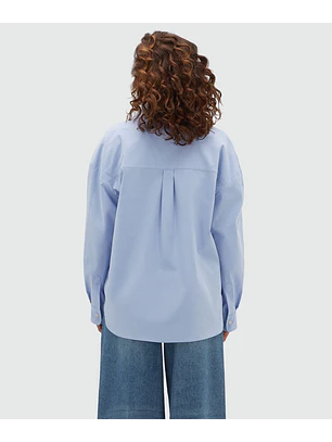 Camisa ROMULO Oversized em Azul - Josh V 
