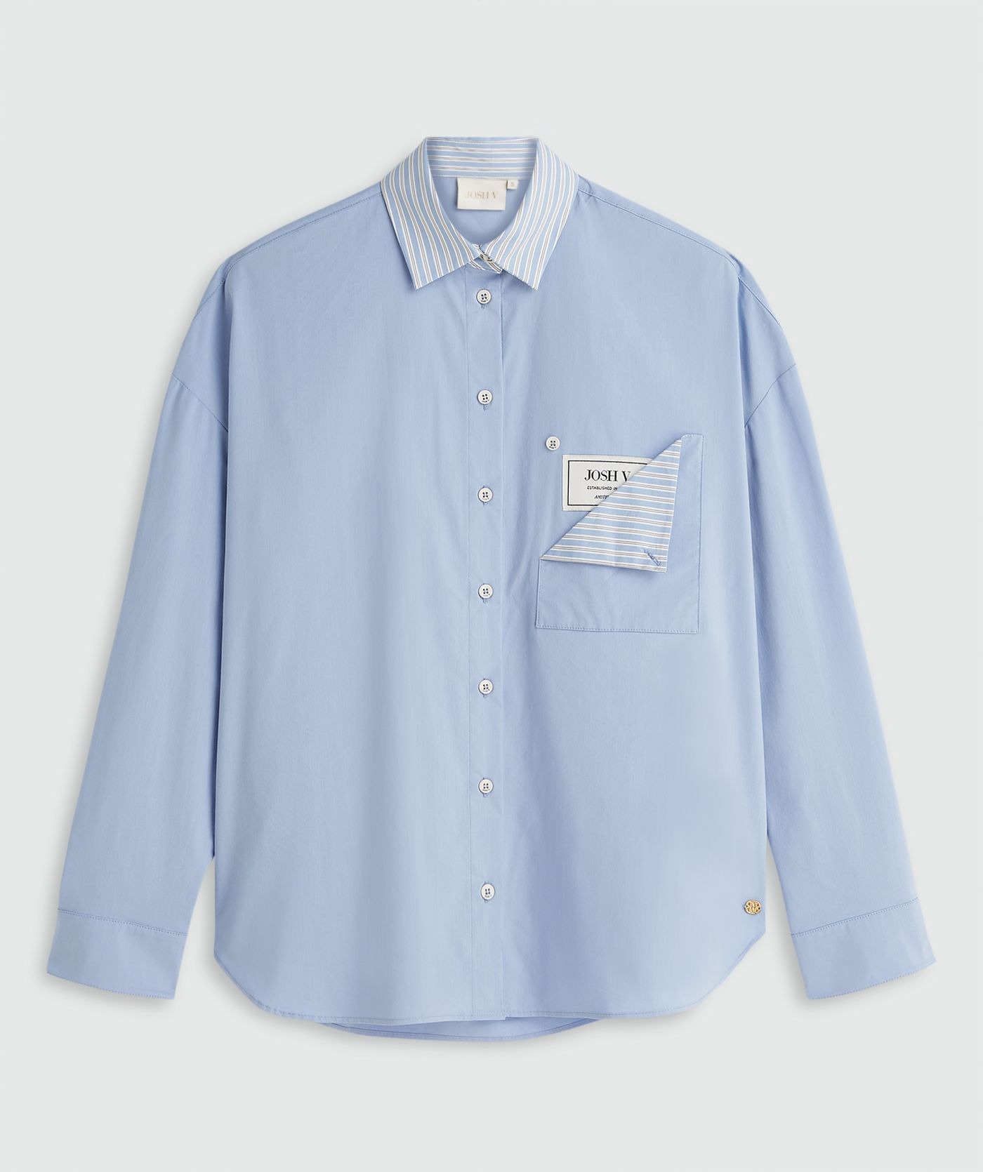 Camisa ROMULO Oversized em Azul - Josh V  5