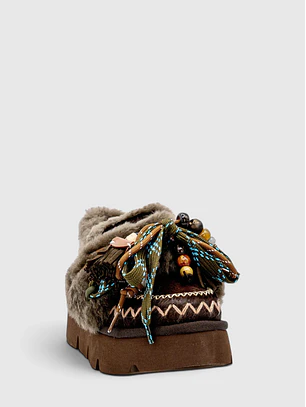 Loafer com Pelo GFH-12 Castanho - NAN-KU