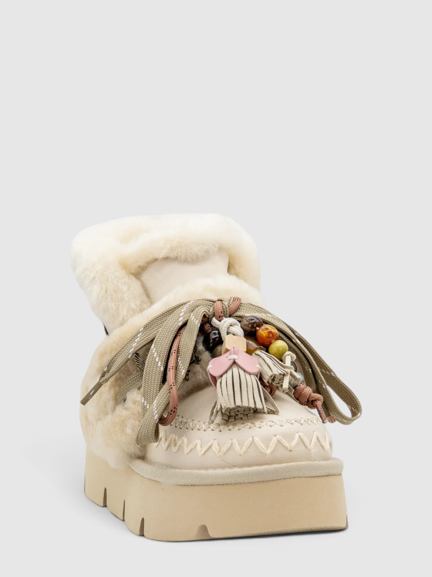 Botas em Pelo GFH-02 Branco - NAN-KU  2