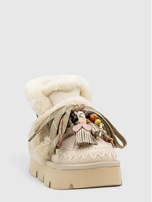 Botas em Pelo GFH-02 Branco - NAN-KU 