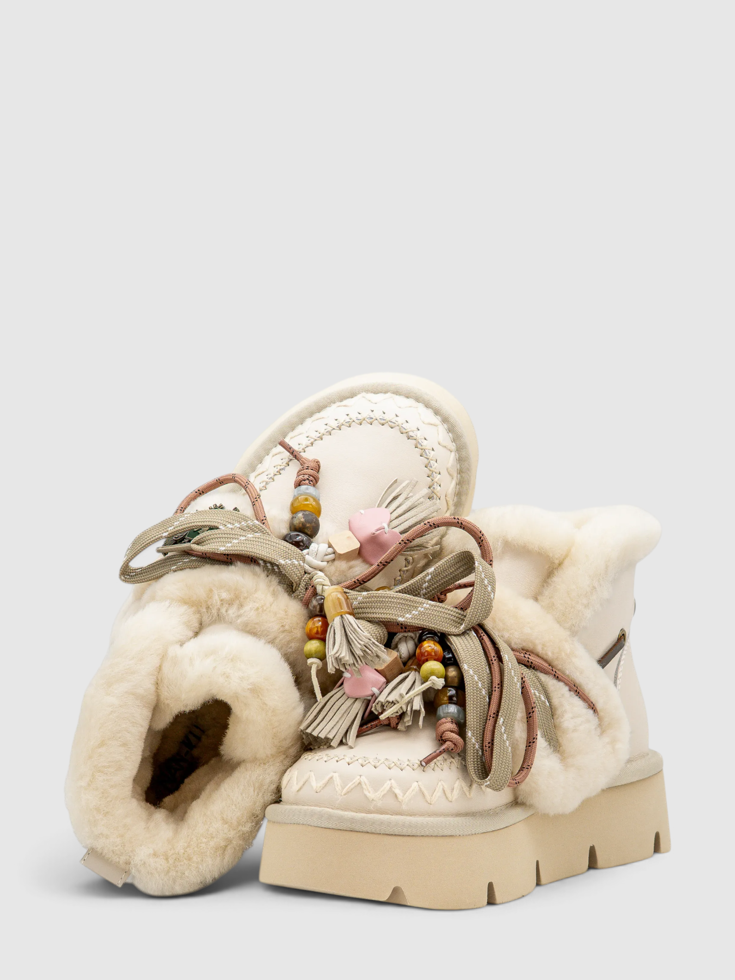 Botas em Pelo GFH-02 Branco - NAN-KU  3