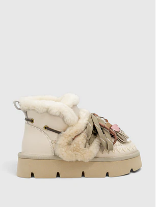 Botas em Pelo GFH-02 Branco - NAN-KU 