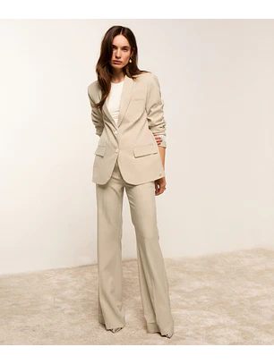 Blazer Nick Oversized Bege com Risca  - Josh V 