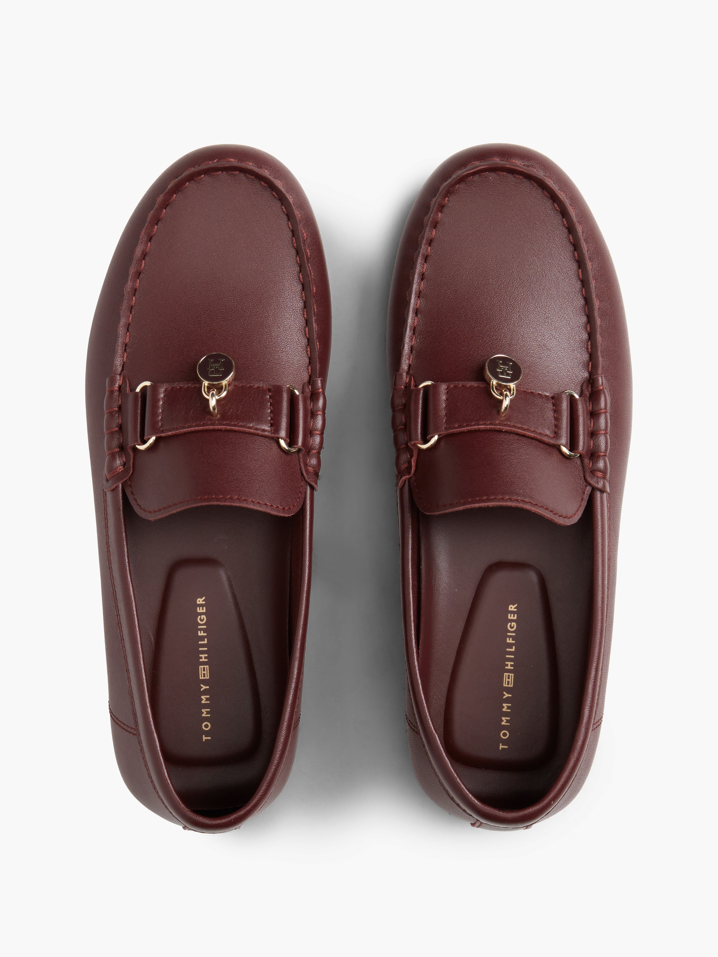 Mocassins em Pele Bordeaux - Tommy Hilfiger  2