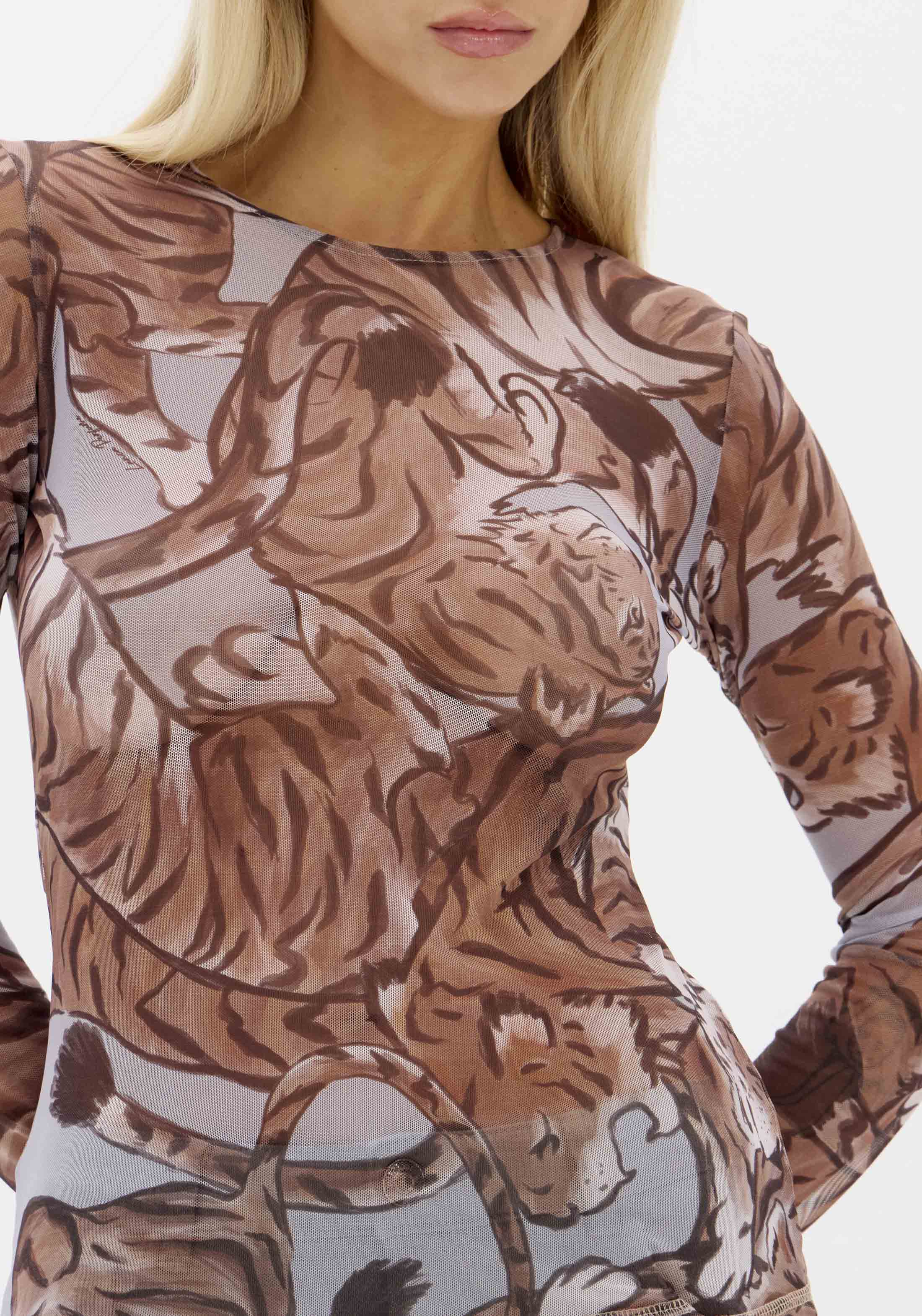 Camisola Semi Transparente WILD EMBRACE - Lança Perfume  4