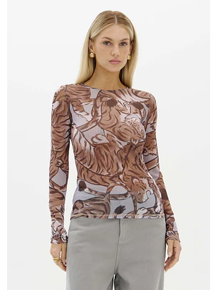 Camisola Semi Transparente WILD EMBRACE - Lança Perfume 
