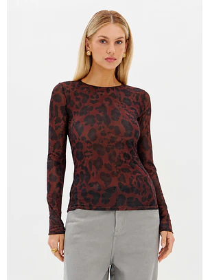 Camisola Semi Transparente WILD JAGUAR - Lança Perfume 