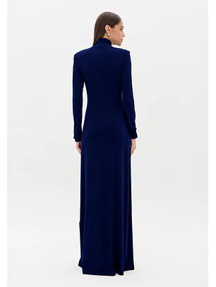 Vestido Comprido Azul Escuro - Lança Perfume - COPIE