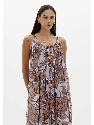 Vestido Comprido WILD EMBRACE Azul - Lança Perfume 