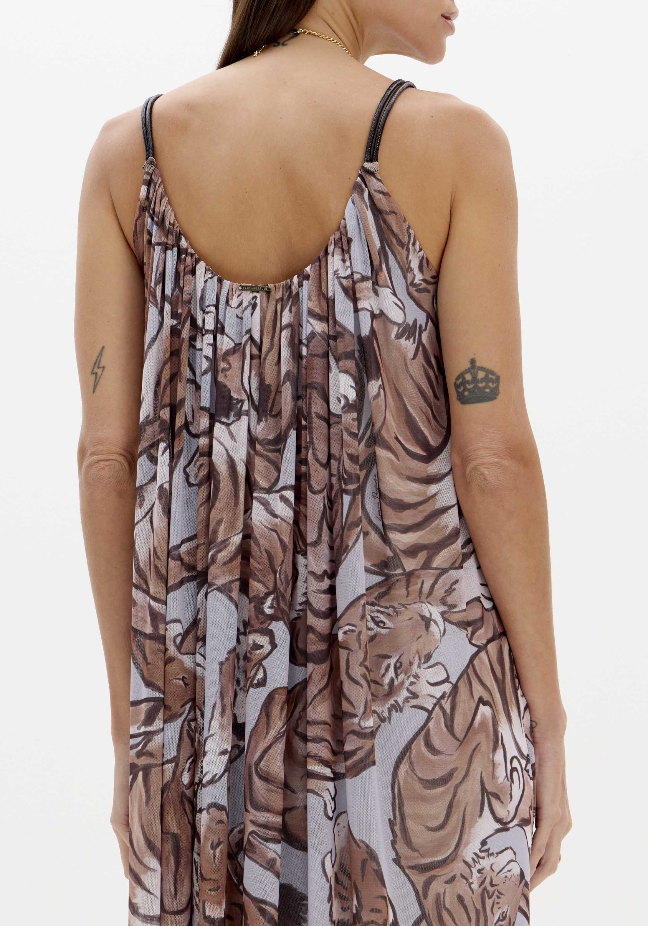 Vestido Comprido WILD EMBRACE Azul - Lança Perfume  3