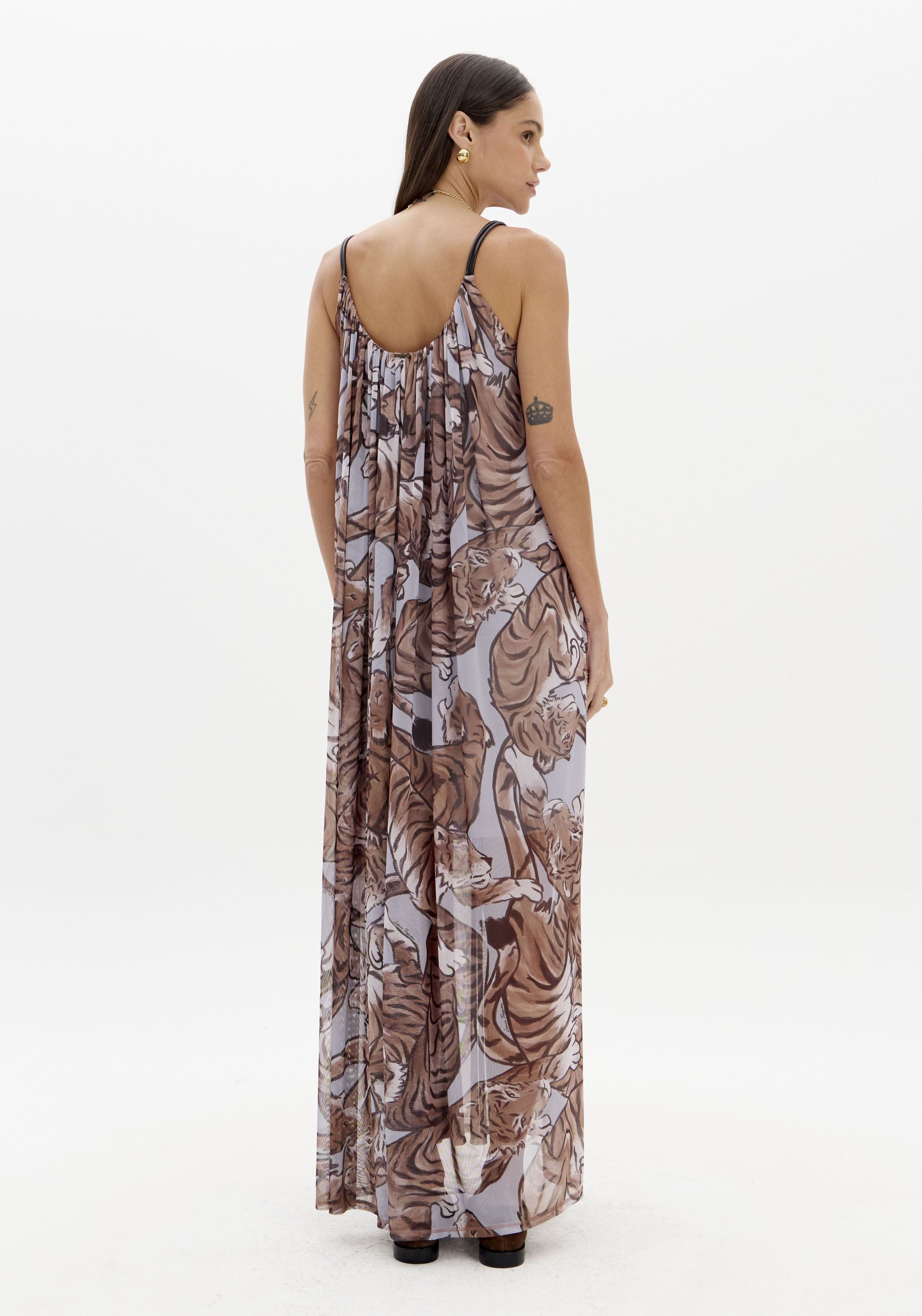 Vestido Comprido WILD EMBRACE Azul - Lança Perfume  4