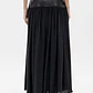 Saia Comprida Fluída Preto - Lança Perfume  - Miniatura 3