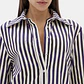 Camisa de Riscas Azul e Branco - Lança Perfume  - Thumbnail 4