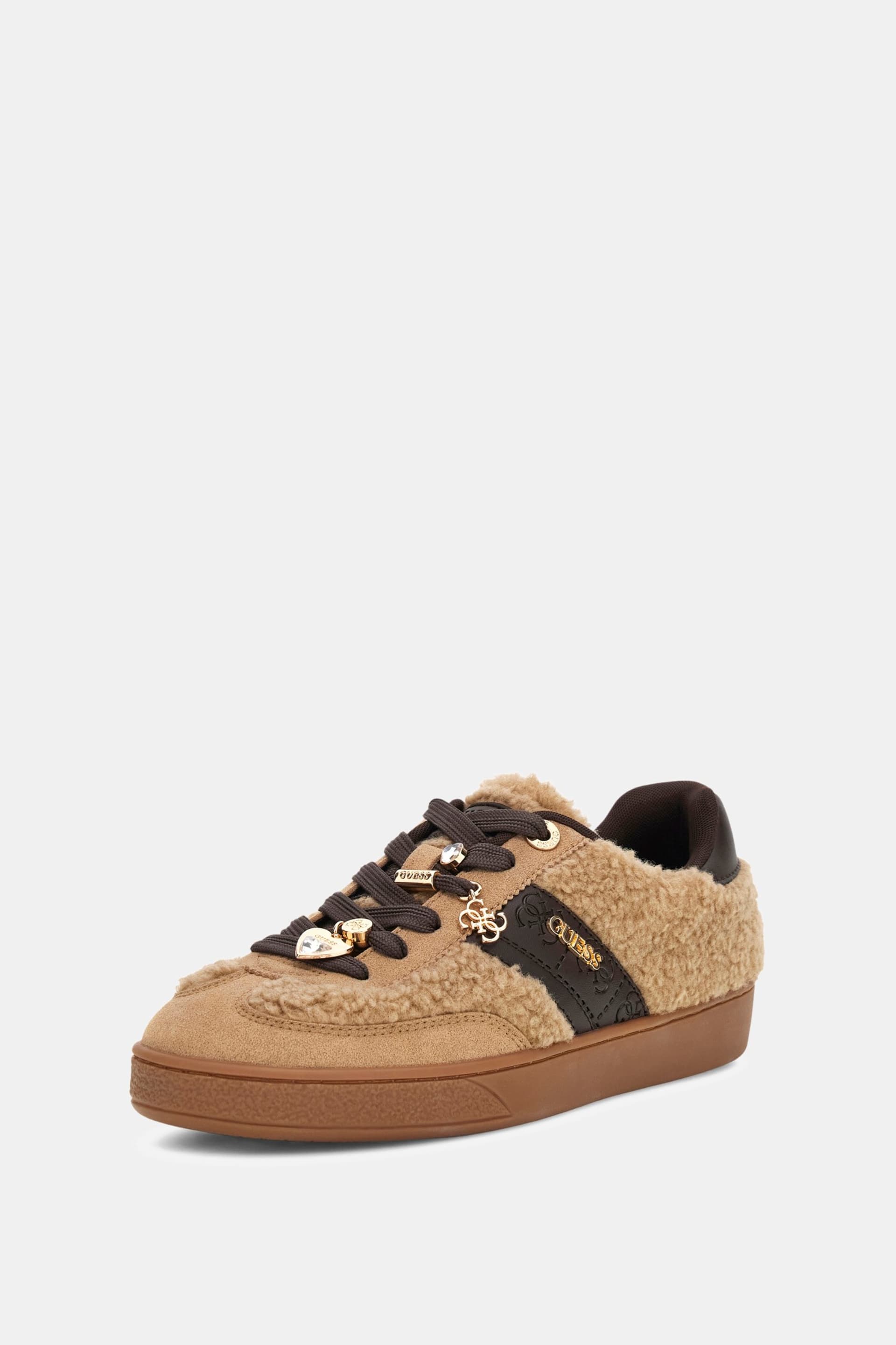 Ténis com Pelo Taupe Naoki Bege - Guess 2