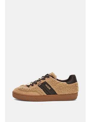 Ténis com Pelo Taupe Naoki Bege - Guess