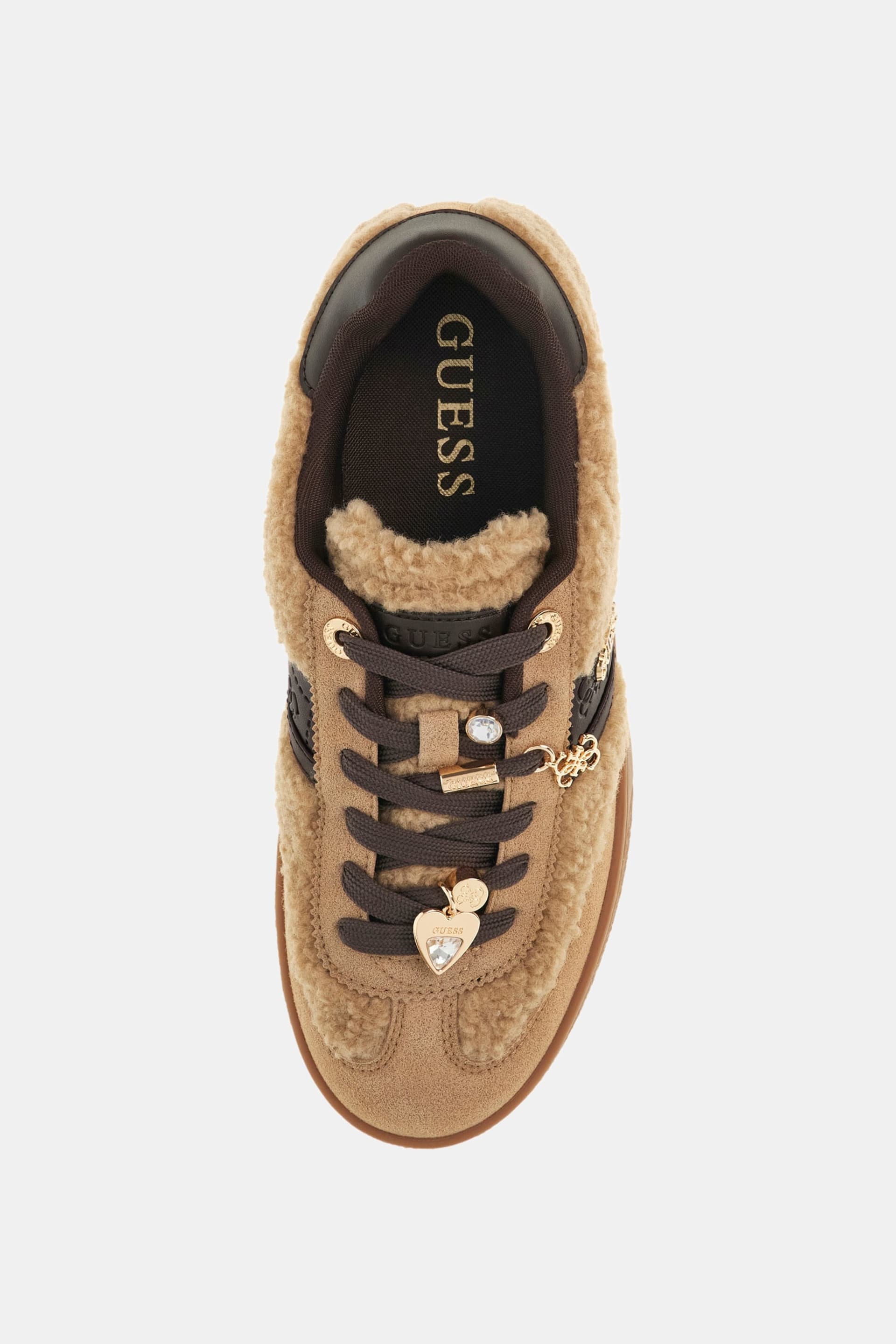 Ténis com Pelo Taupe Naoki Bege - Guess 4