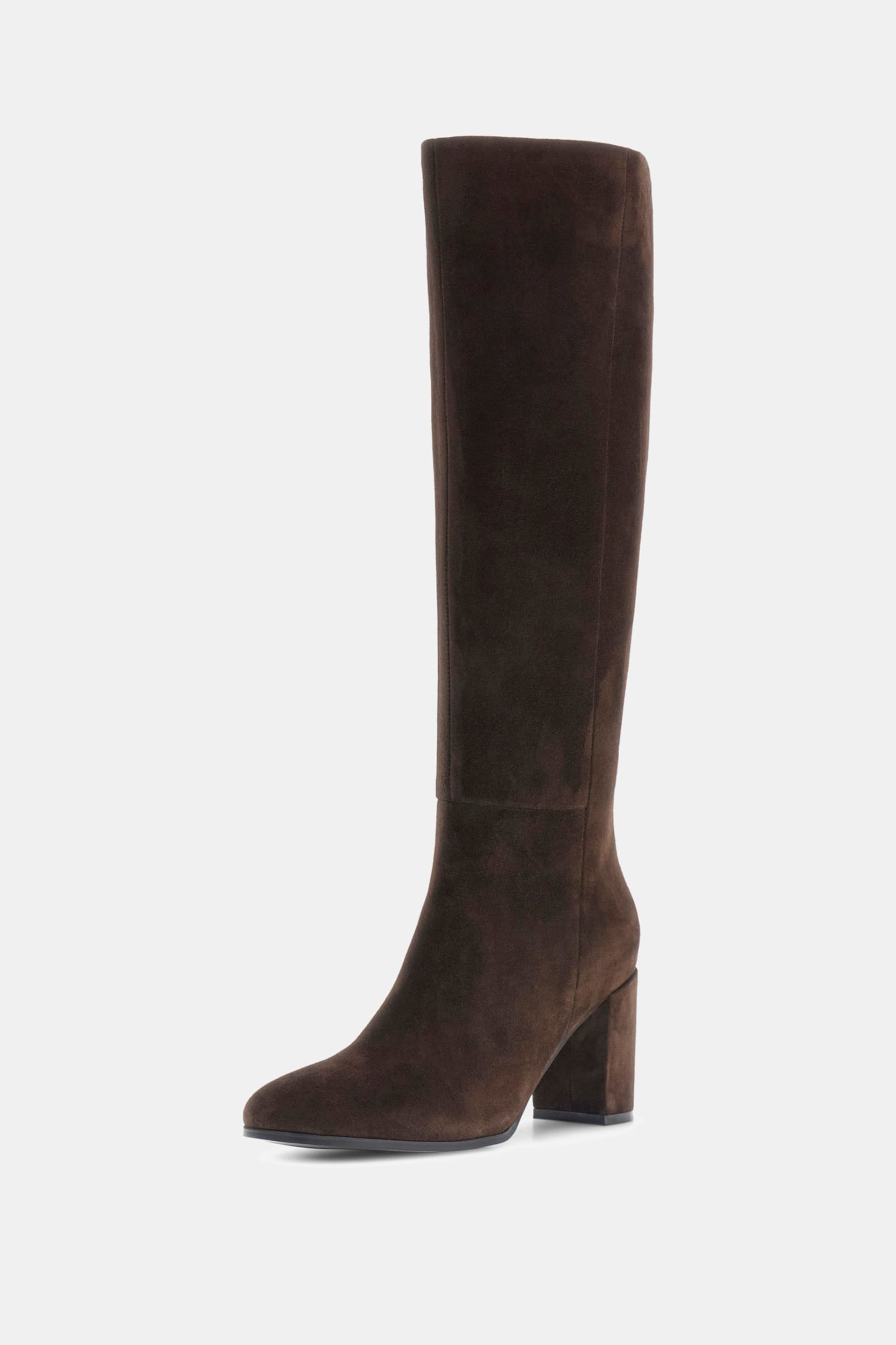 Bota de Cano Alto Braxen Suede Castanho - Guess  1